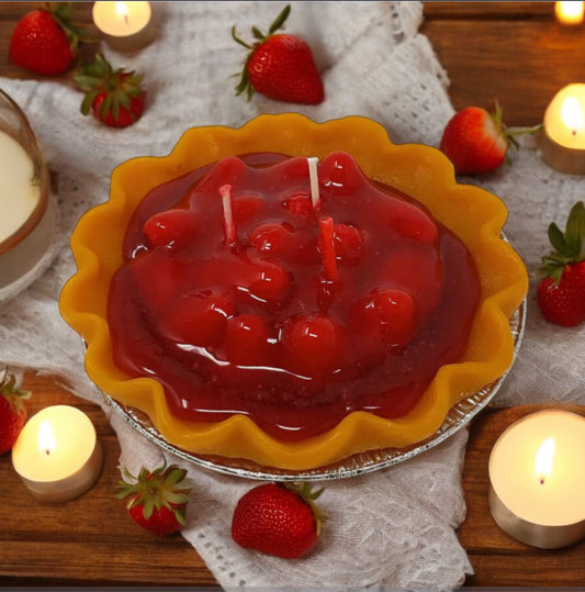 5” Strawberry Pie Candle