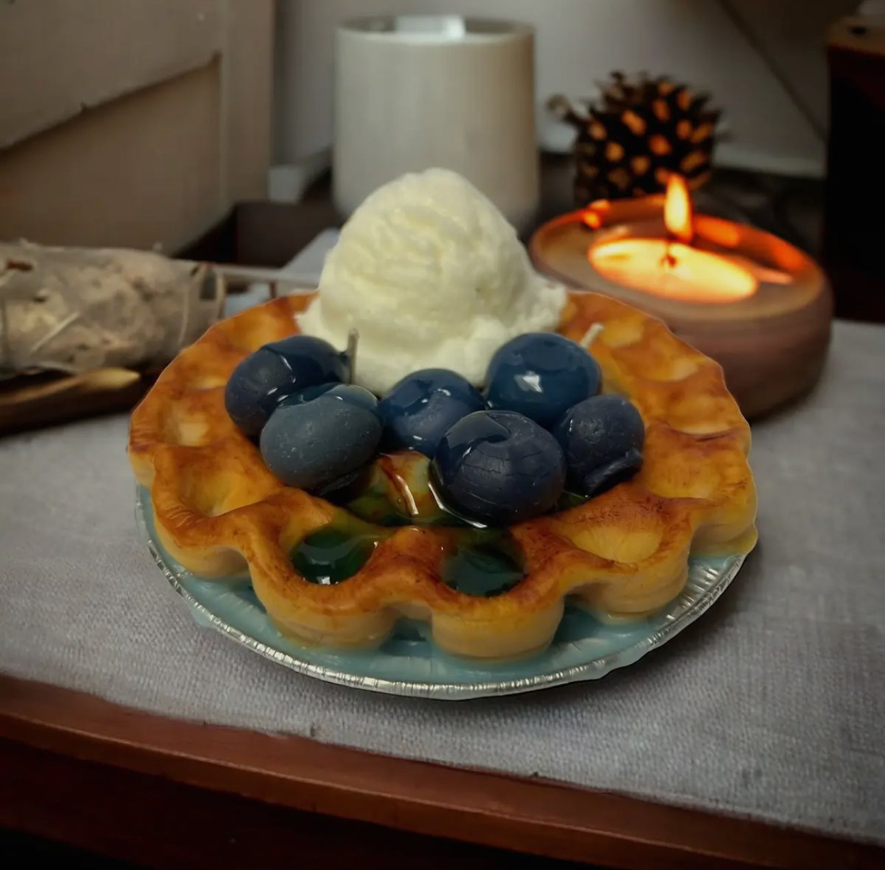 Blueberry a la mode