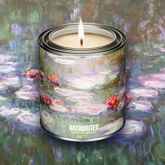 Monet Water Lilies Candle